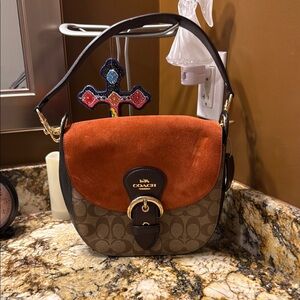 Coach Orange and Brown Women's Bag